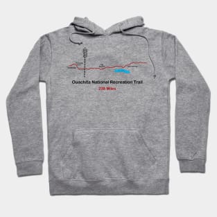 Ouachita National Recreation Trail Route Map Hoodie